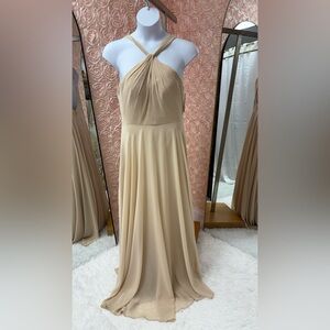 Jenny Yoo Strapless Cream Gown